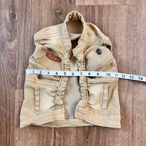 Pocket Money Maverick Pilot Vest with Metal badges Sz 4 - Picture 8 of 8